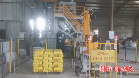 水泥砂漿雙線(xiàn)雙爪國(guó)產(chǎn)碼垛機(jī)器人